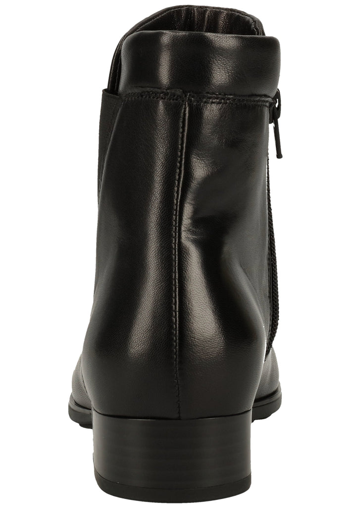 Gabor Stiefelette Leder/Textil Schwarz - surf4shoes