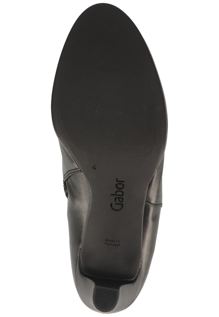 Gabor Stiefelette Leder/Textil Schwarz - surf4shoes