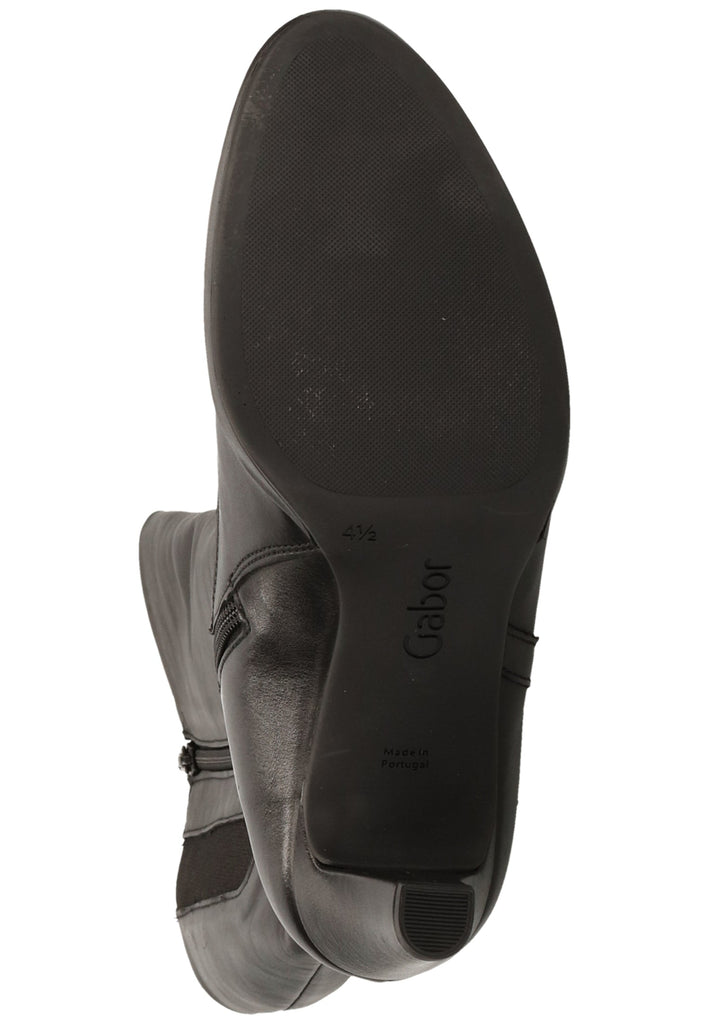 Gabor Stiefel Glattleder Schwarz - surf4shoes