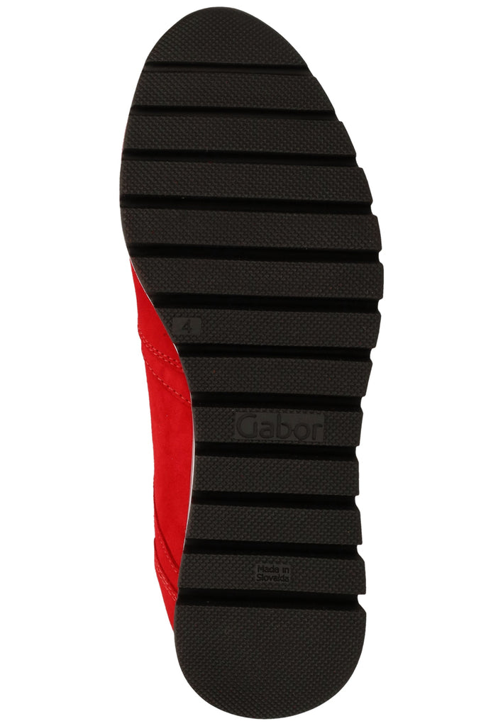 Gabor Sneaker Leder Rubinrot - surf4shoes