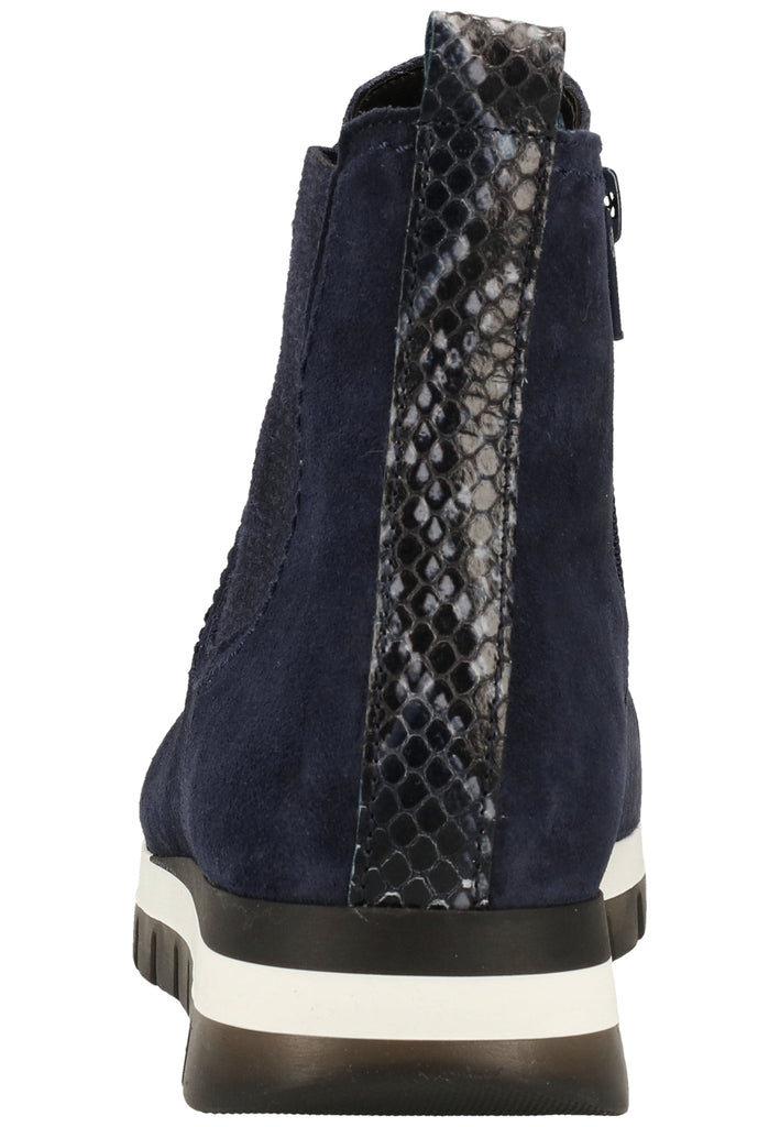 Gabor Stiefelette Leder/Textil Marine - surf4shoes