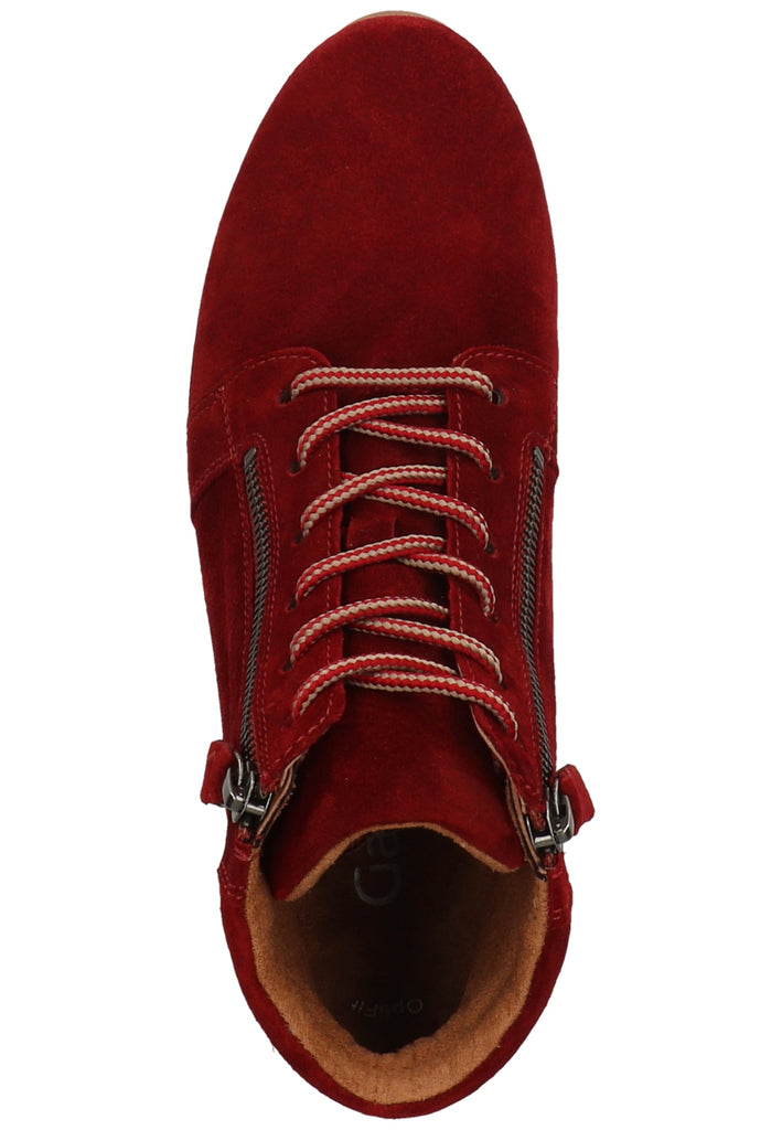 Gabor Stiefelette Veloursleder Schwarz - surf4shoes