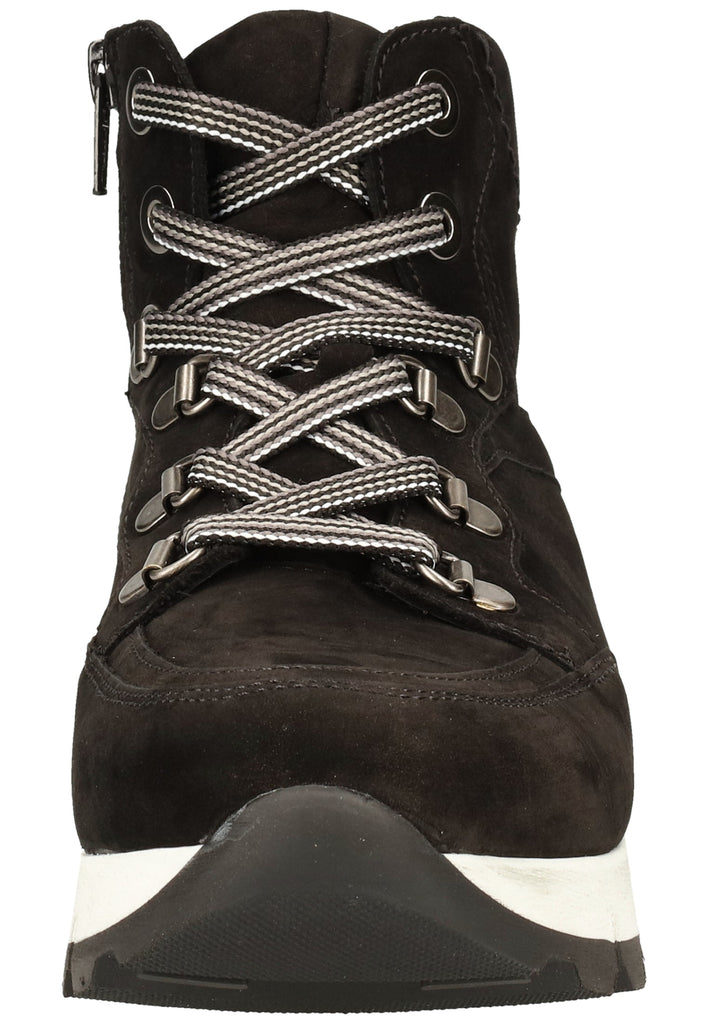 Gabor Stiefelette Nubukleder Schwarz/Schwarz - surf4shoes