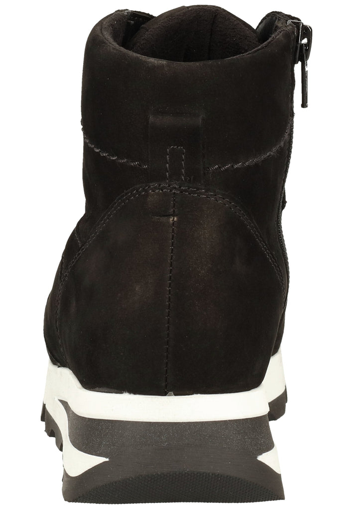 Gabor Stiefelette Nubukleder Schwarz/Schwarz - surf4shoes