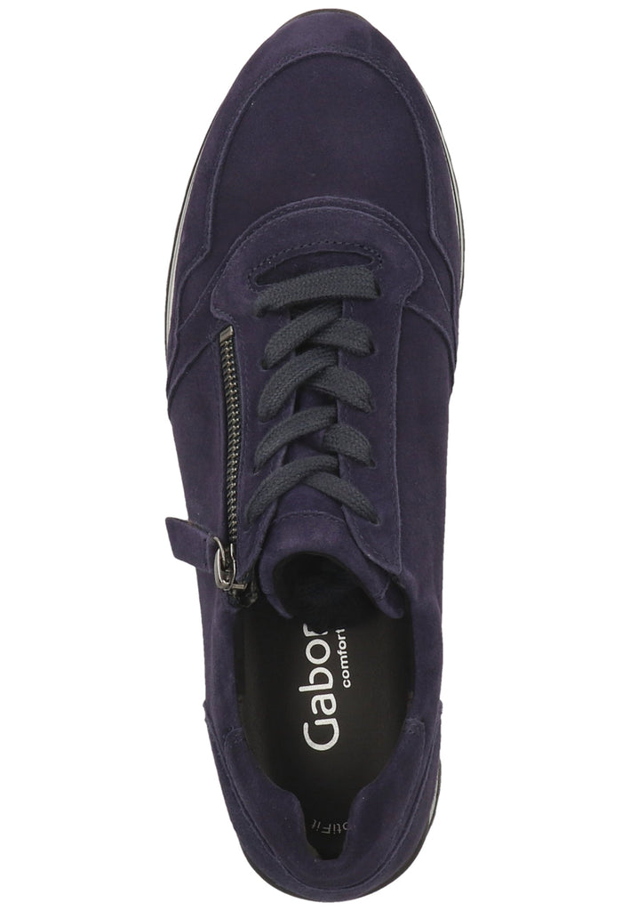 Gabor Sneaker Leder Blau - surf4shoes