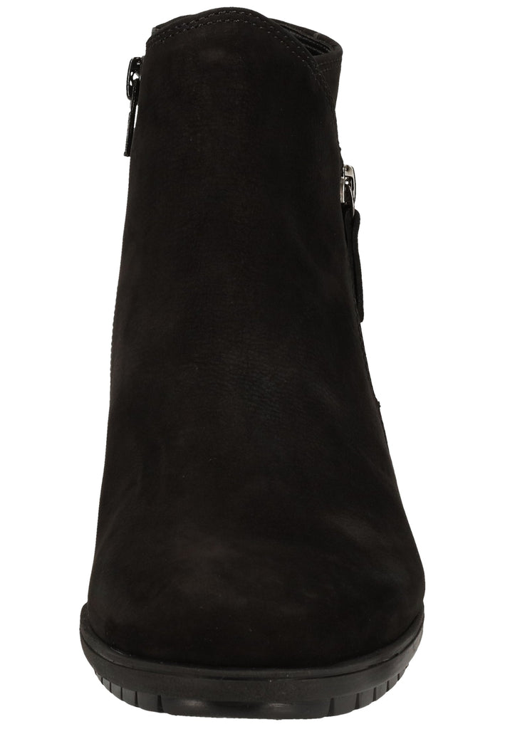 Gabor Stiefelette Nubukleder Schwarz - surf4shoes
