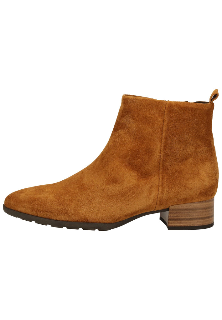 Gabor Stiefelette Veloursleder Camel - surf4shoes
