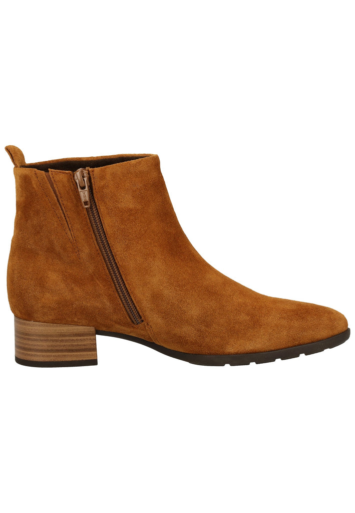 Gabor Stiefelette Veloursleder Camel - surf4shoes