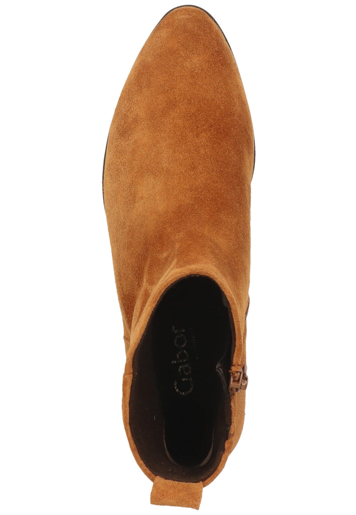 Gabor Stiefelette Veloursleder Camel - surf4shoes