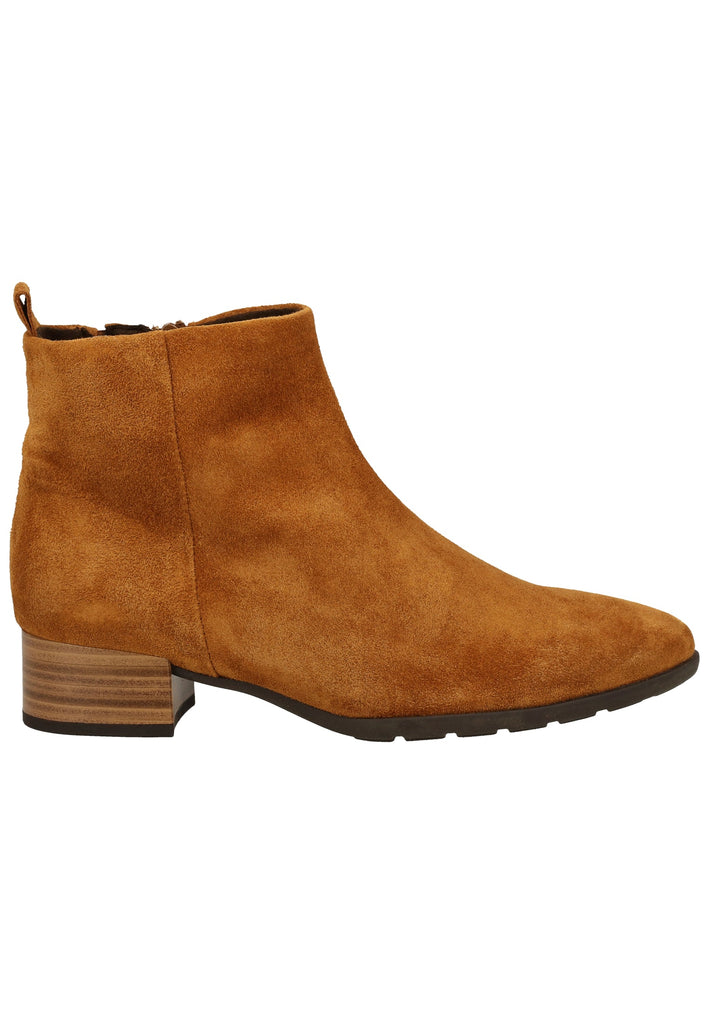 Gabor Stiefelette Veloursleder Camel - surf4shoes