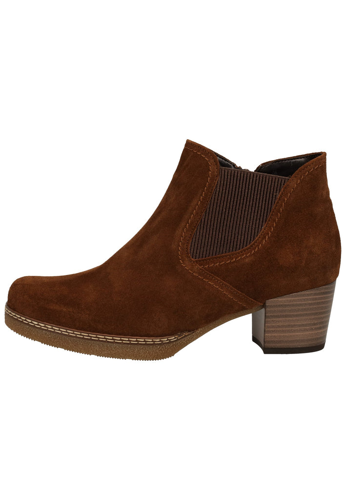 Gabor Stiefelette Veloursleder Whisky - surf4shoes
