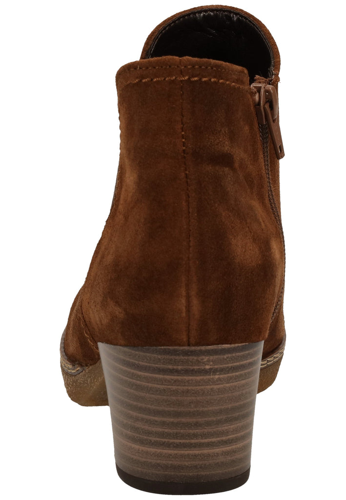 Gabor Stiefelette Veloursleder Whisky - surf4shoes