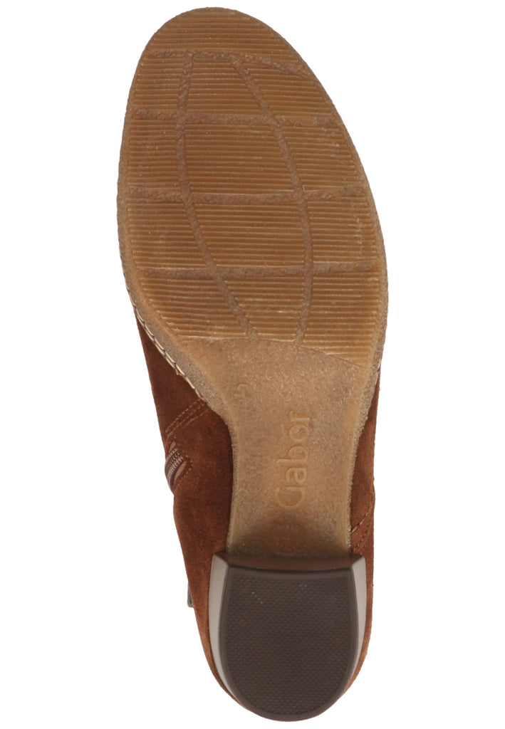 Gabor Stiefelette Veloursleder Whisky - surf4shoes