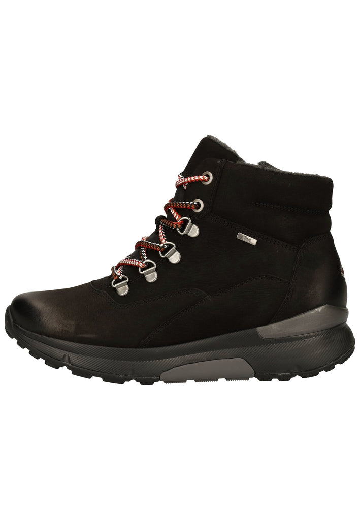 Gabor Stiefelette Nubukleder Schwarz - surf4shoes