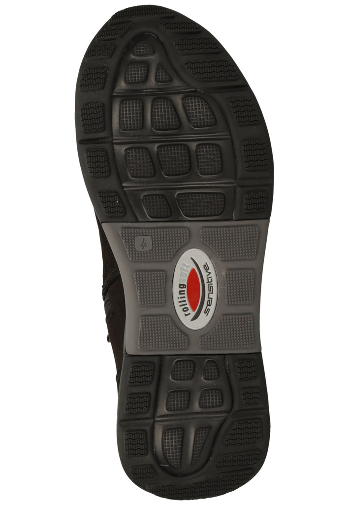 Gabor Stiefelette Nubukleder Schwarz - surf4shoes