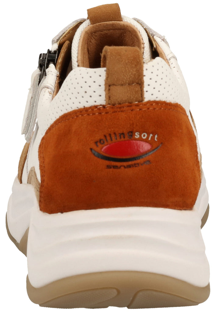 Gabor Sneaker Leder/Textil Beige/Weiß - surf4shoes