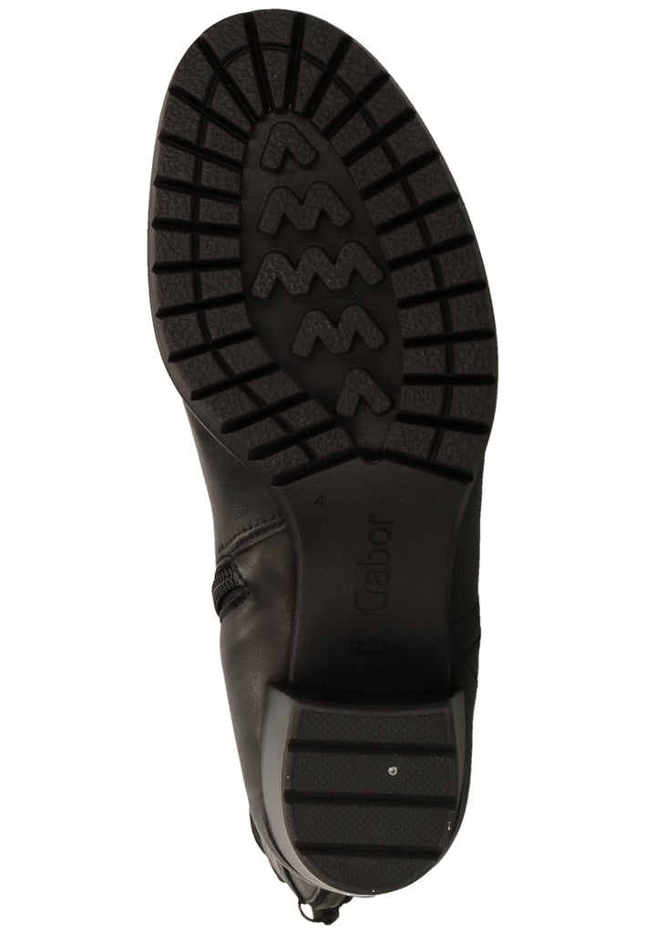 Gabor Stiefel Glattleder Schwarz - surf4shoes