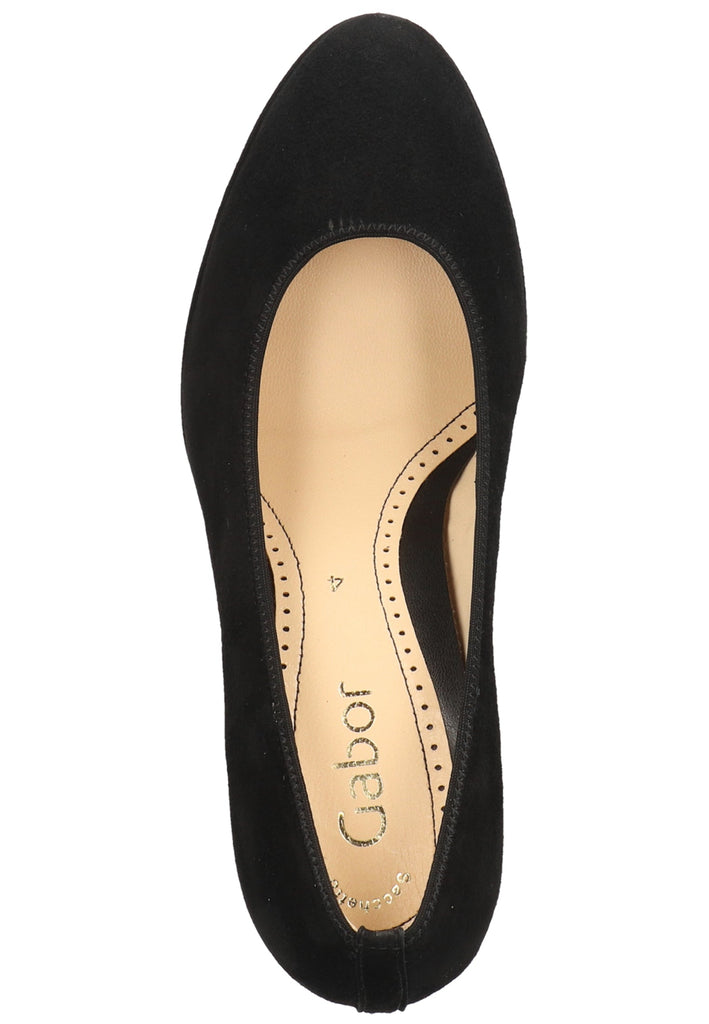 Gabor Pumps Samt Schwarz - surf4shoes