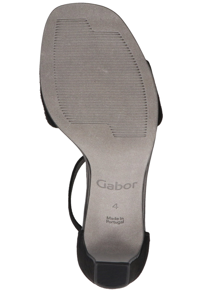 Gabor Sandalen Leder Schwarz - surf4shoes