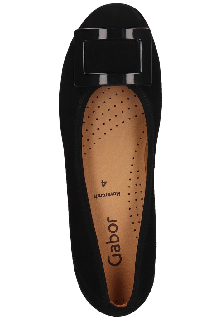 Gabor Ballerinas Leder Schwarz - surf4shoes