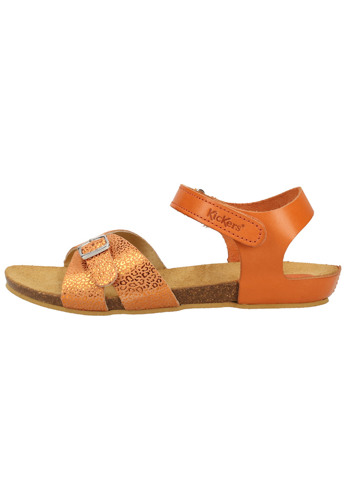 Kickers Sandalen Leder Orange - surf4shoes