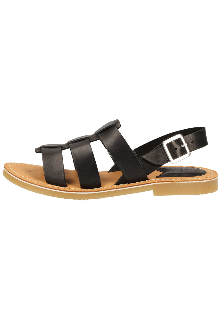 Kickers Sandalen Leder Schwarz - surf4shoes