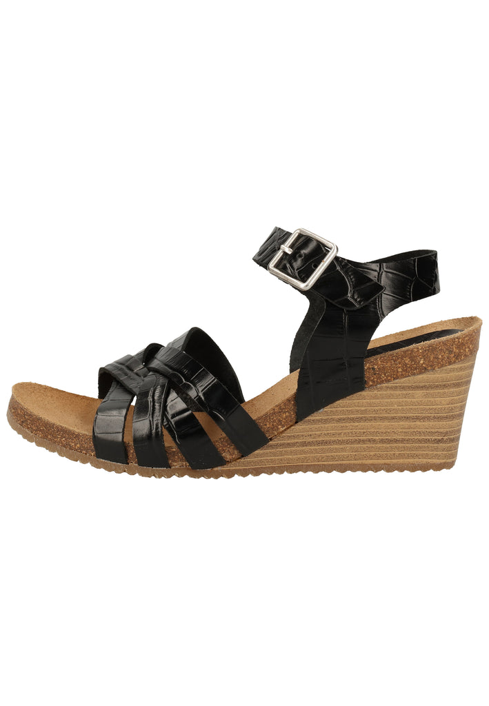 Kickers Sandalen Leder Schwarz - surf4shoes