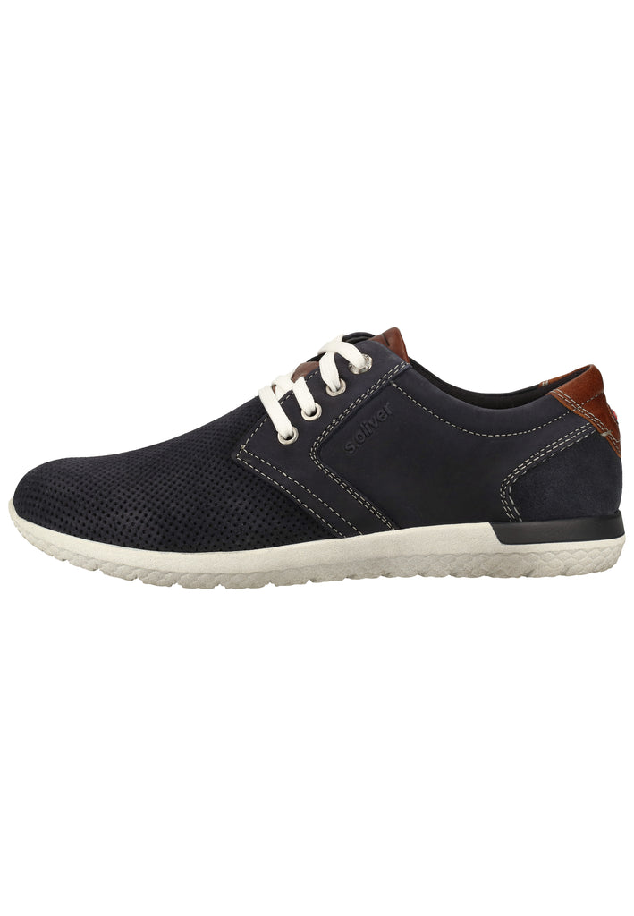 s.Oliver Sneaker Leder Blau - surf4shoes