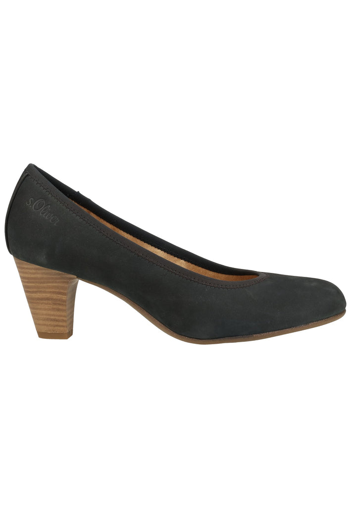 s.Oliver Pumps Leder Navy - surf4shoes