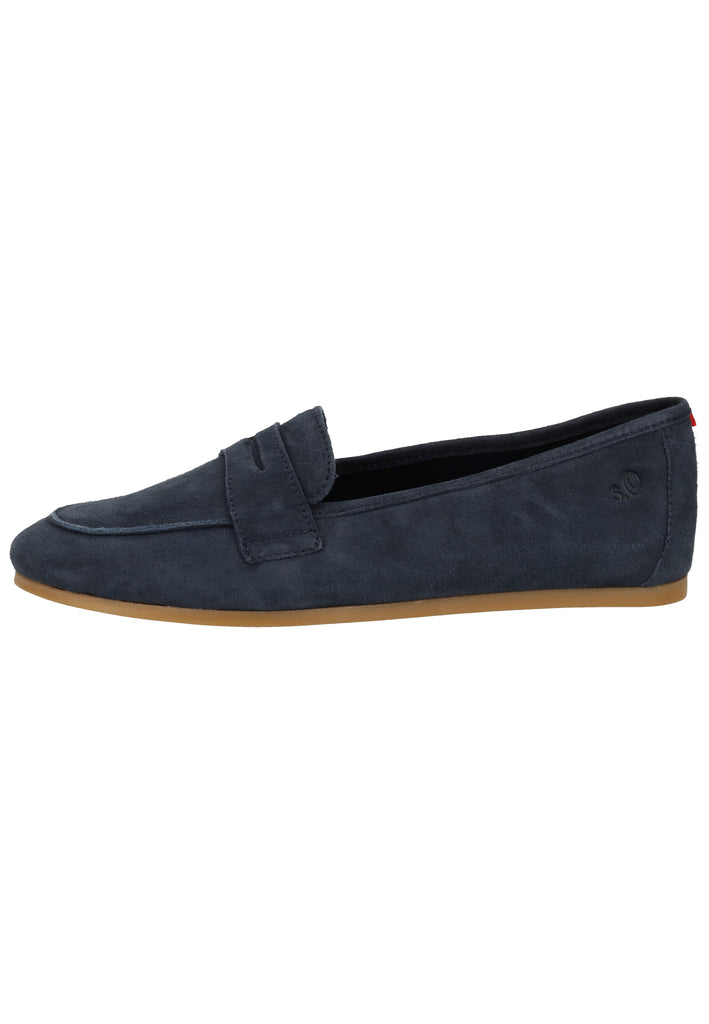 s.Oliver Slipper Leder Navy - surf4shoes