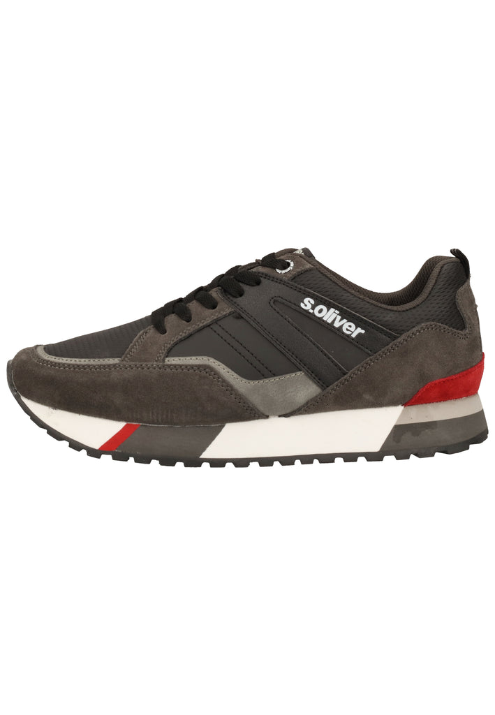 s.Oliver Sneaker Leder/Synthetik Schwarz - surf4shoes