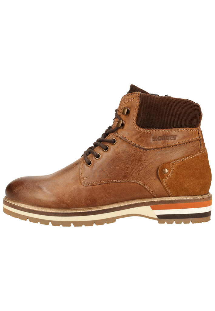 s.Oliver Stiefelette Leder Braun - surf4shoes