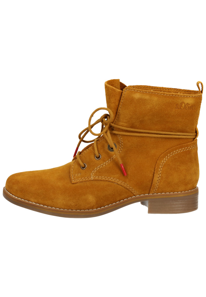s.Oliver Stiefelette Leder Mustard - surf4shoes