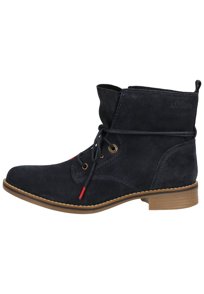 s.Oliver Stiefelette Leder Navy - surf4shoes
