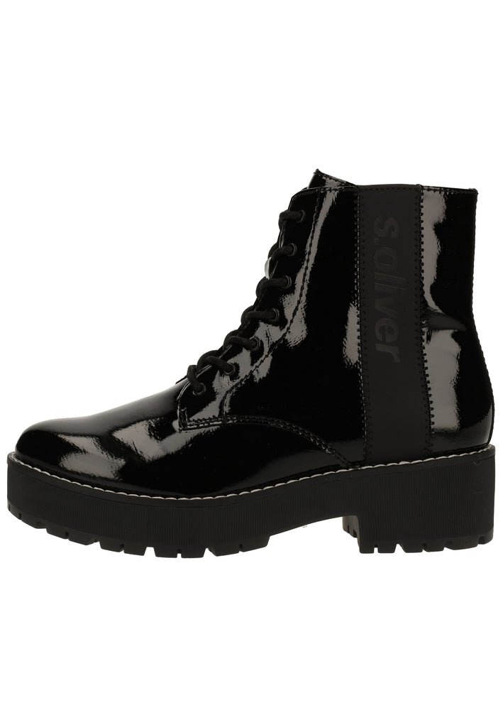 s.Oliver Stiefelette Lederimitat Schwarz - surf4shoes