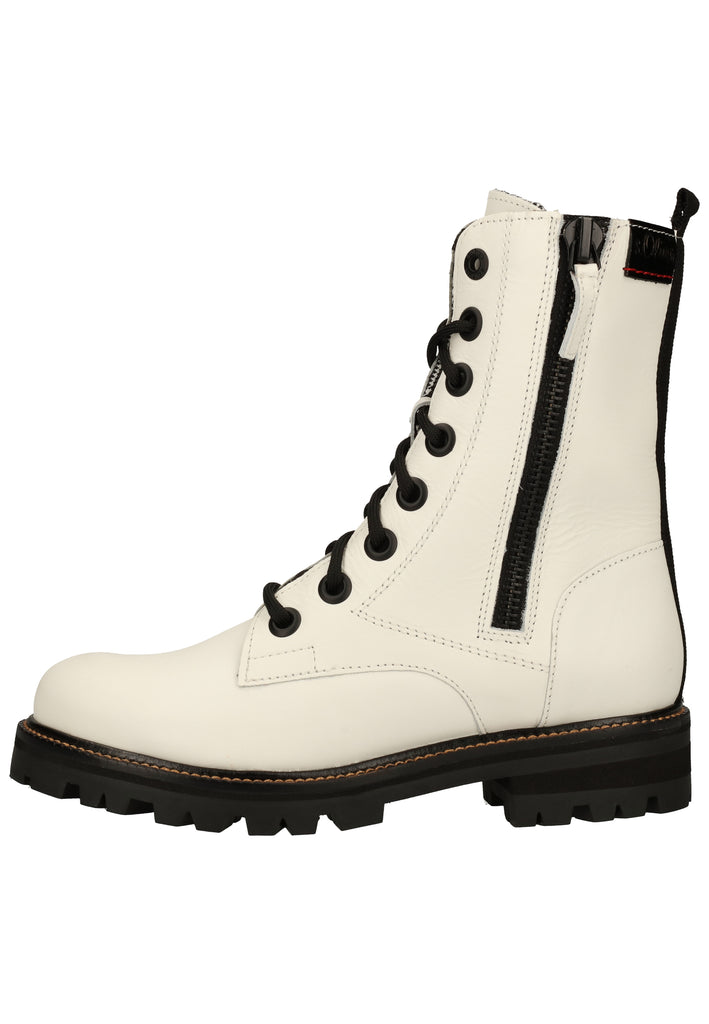 s.Oliver Stiefelette Leder Weiß - surf4shoes