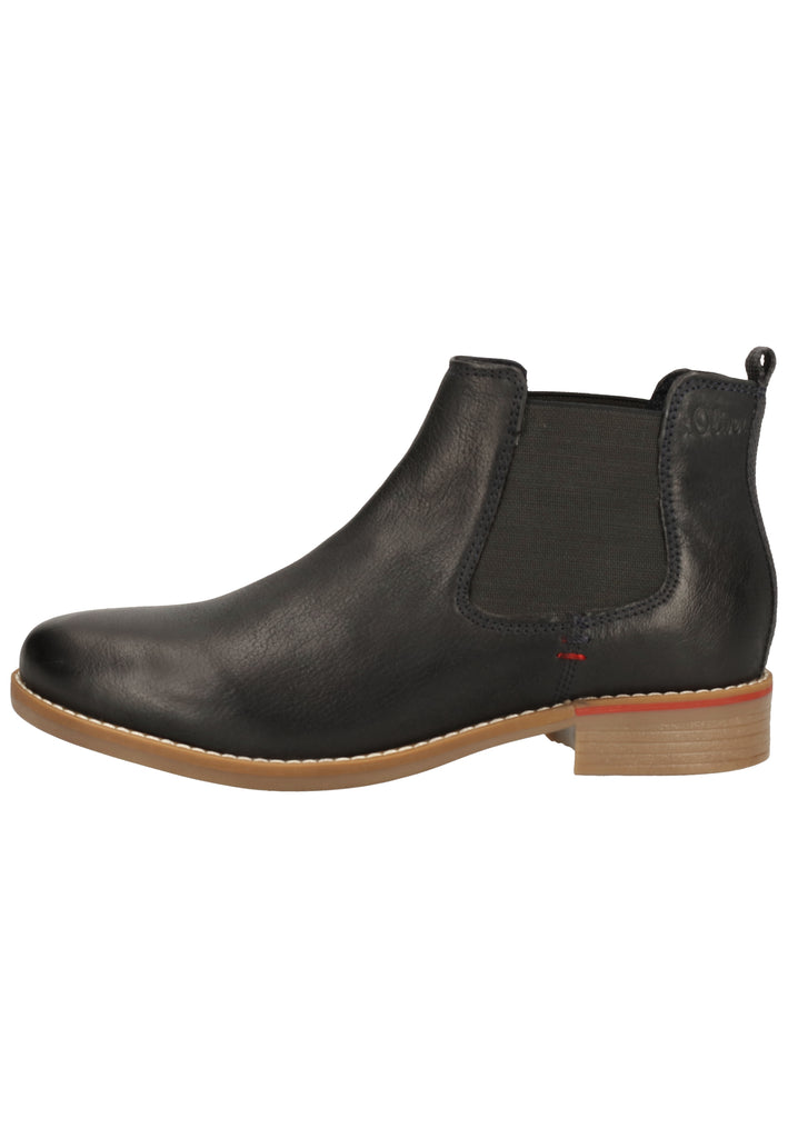 s.Oliver Stiefelette Leder Navy - surf4shoes