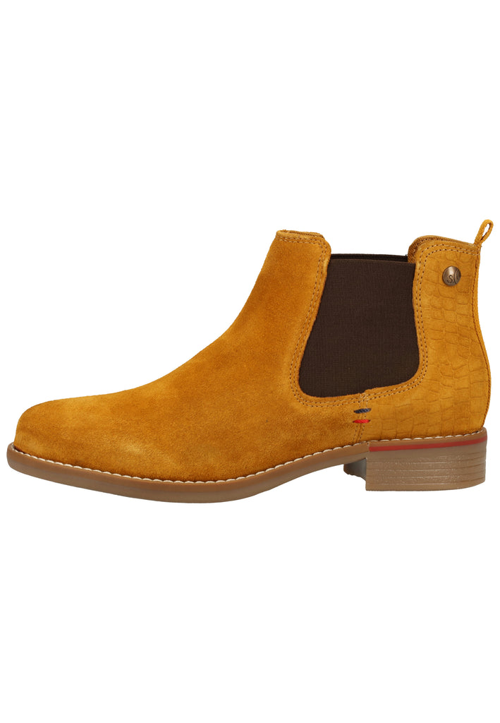 s.Oliver Stiefelette Leder Mustard - surf4shoes