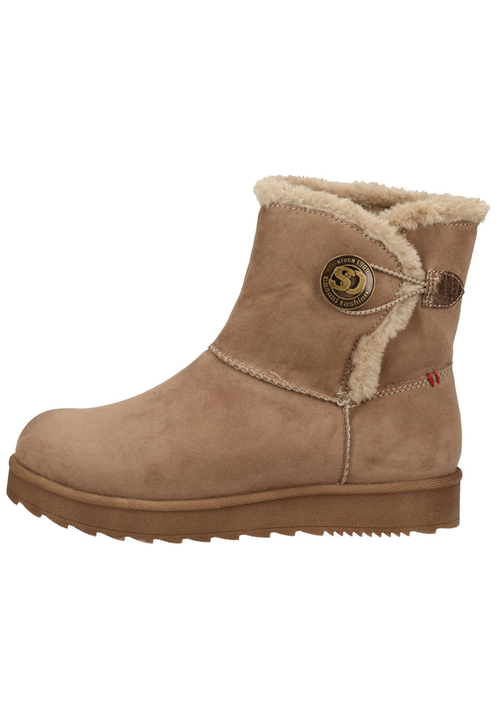 s.Oliver Stiefelette Lederimitat/Textil Pepper Warmfutter - surf4shoes
