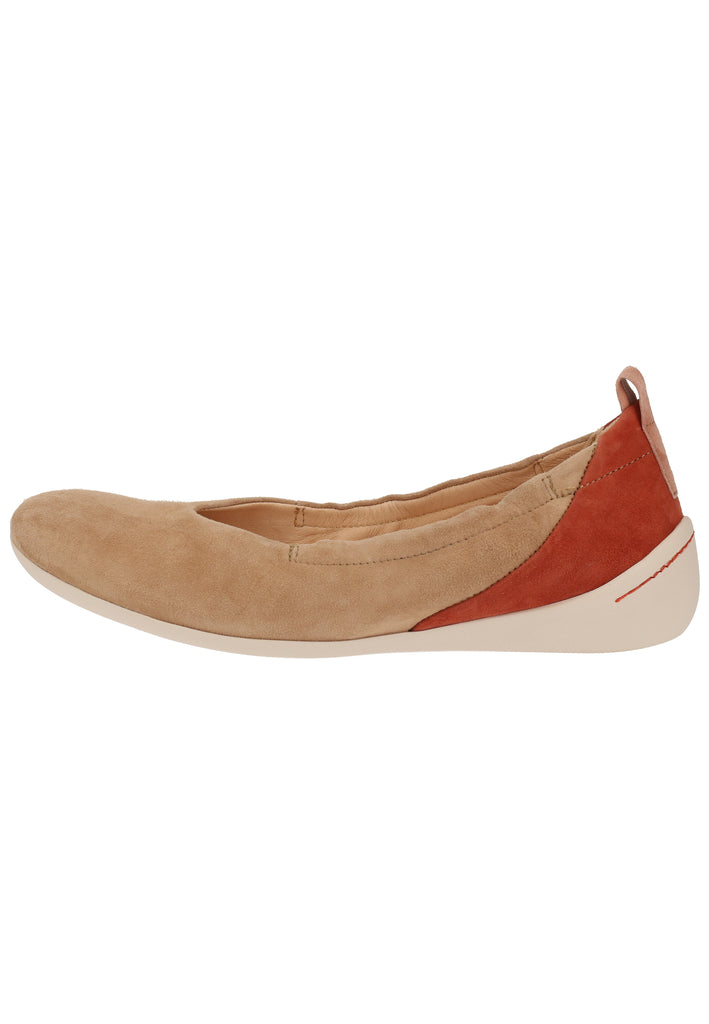 Think! Ballerinas Leder Nude - surf4shoes