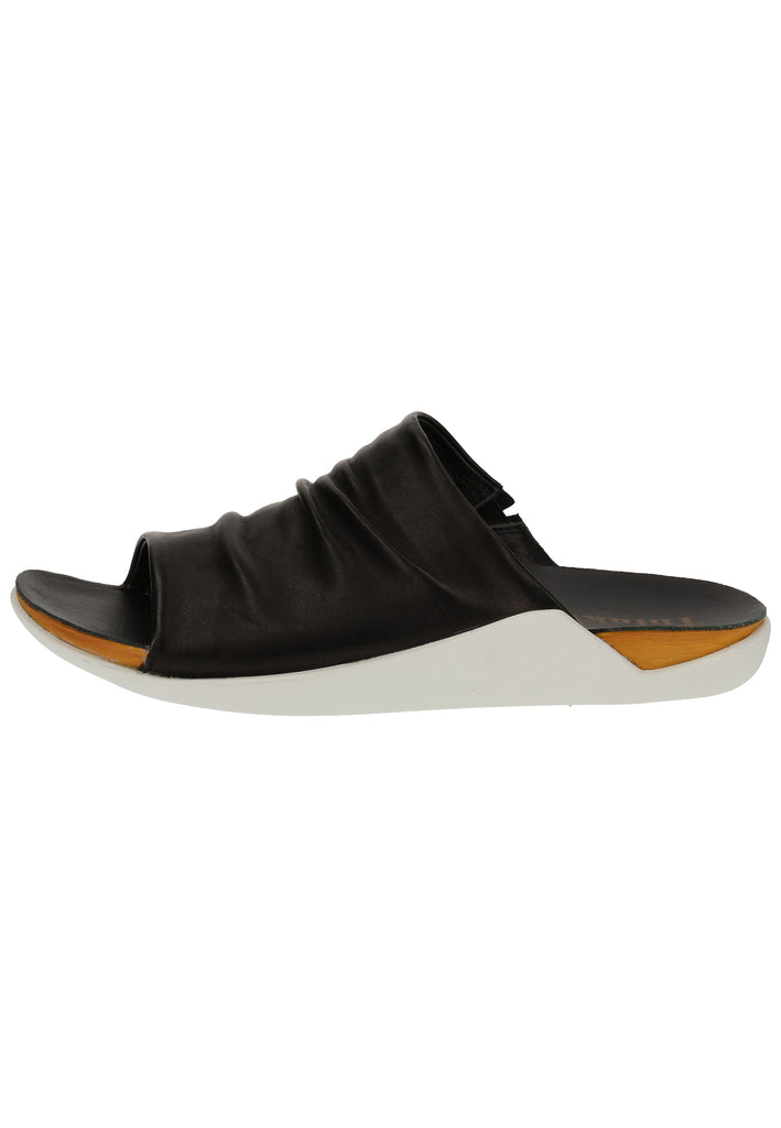 Think! Pantoletten Leder Schwarz - surf4shoes