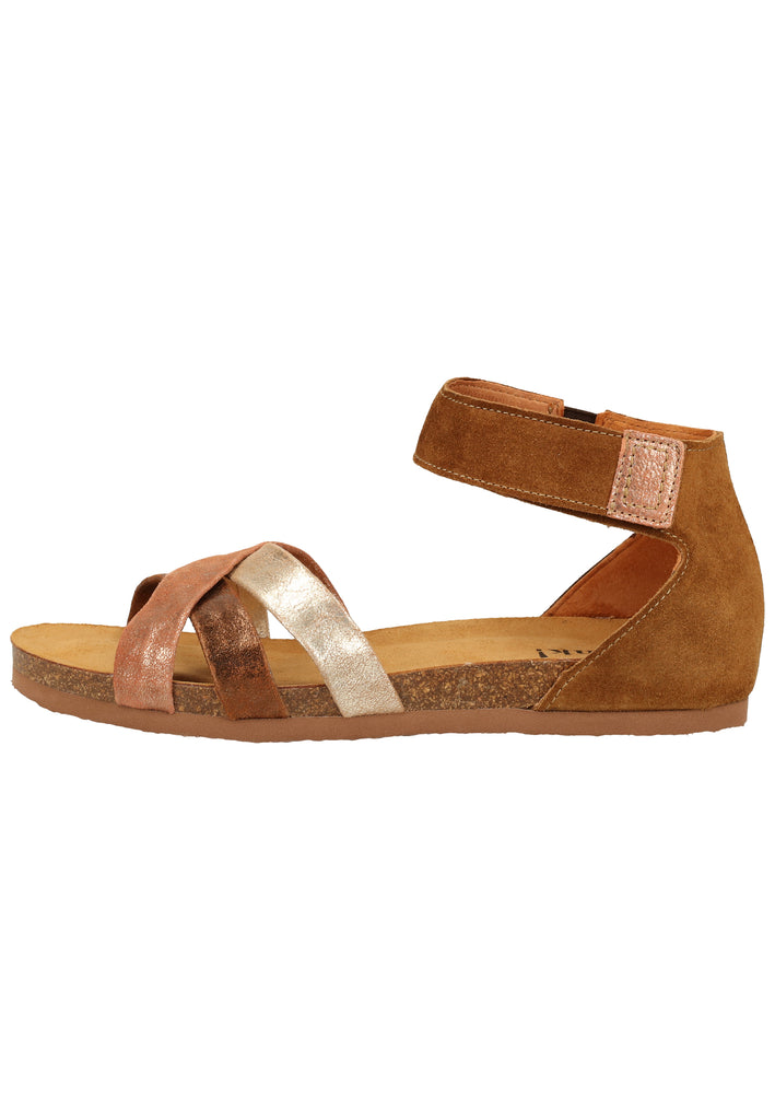 Think! Sandalen Veloursleder Braun - surf4shoes