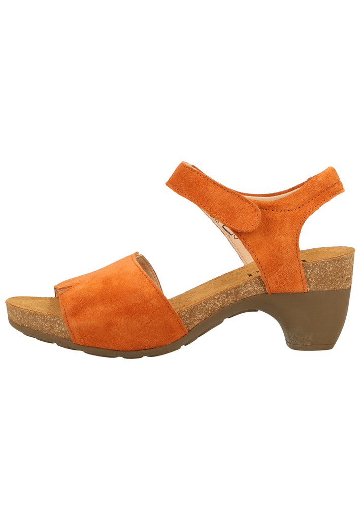 Think! Sandalen Veloursleder Orange - surf4shoes