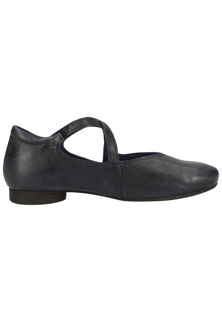 Think! Ballerinas Leder Navy - surf4shoes