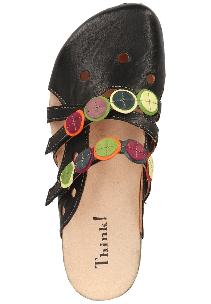 Think! Clogs Leder Multi - surf4shoes