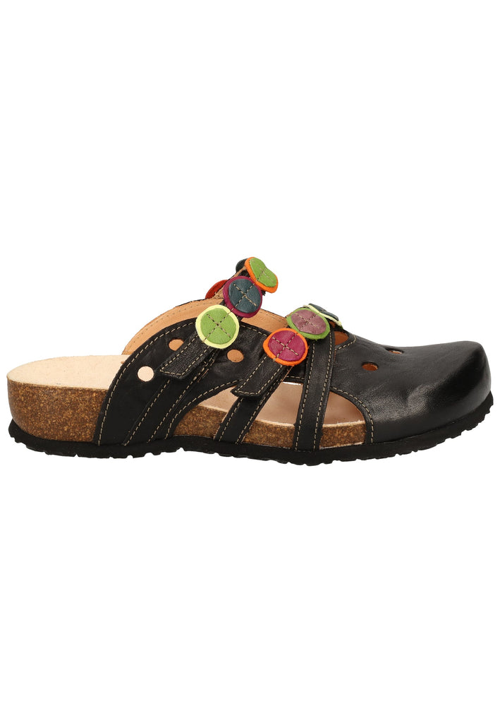 Think! Clogs Leder Multi - surf4shoes