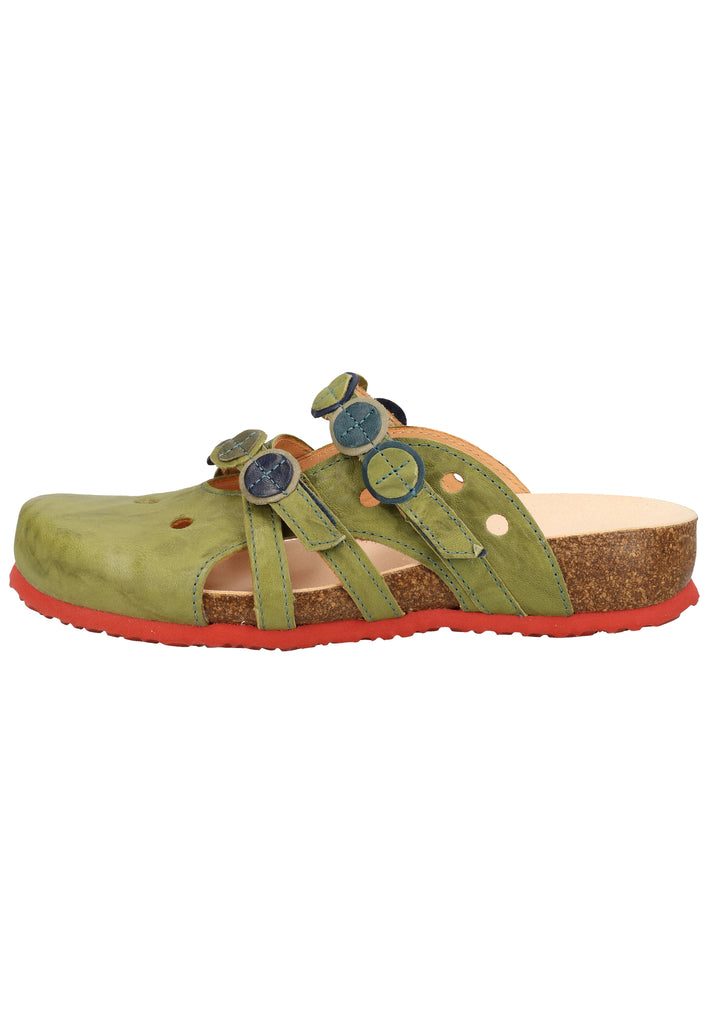 Think! Clogs Leder Apfel - surf4shoes