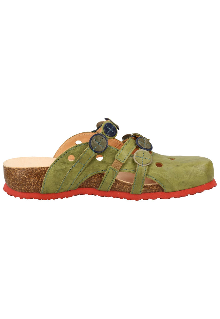 Think! Clogs Leder Apfel - surf4shoes
