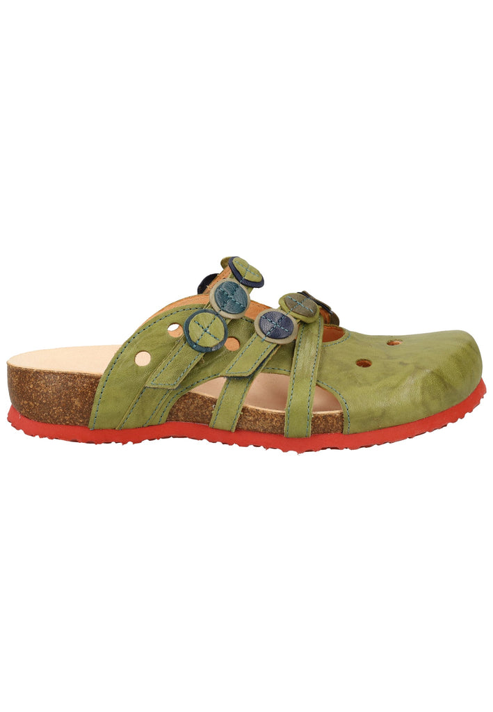 Think! Clogs Leder Apfel - surf4shoes