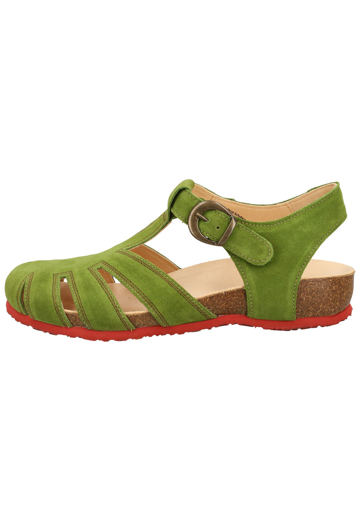 Think! Sandalen Veloursleder Grün - surf4shoes